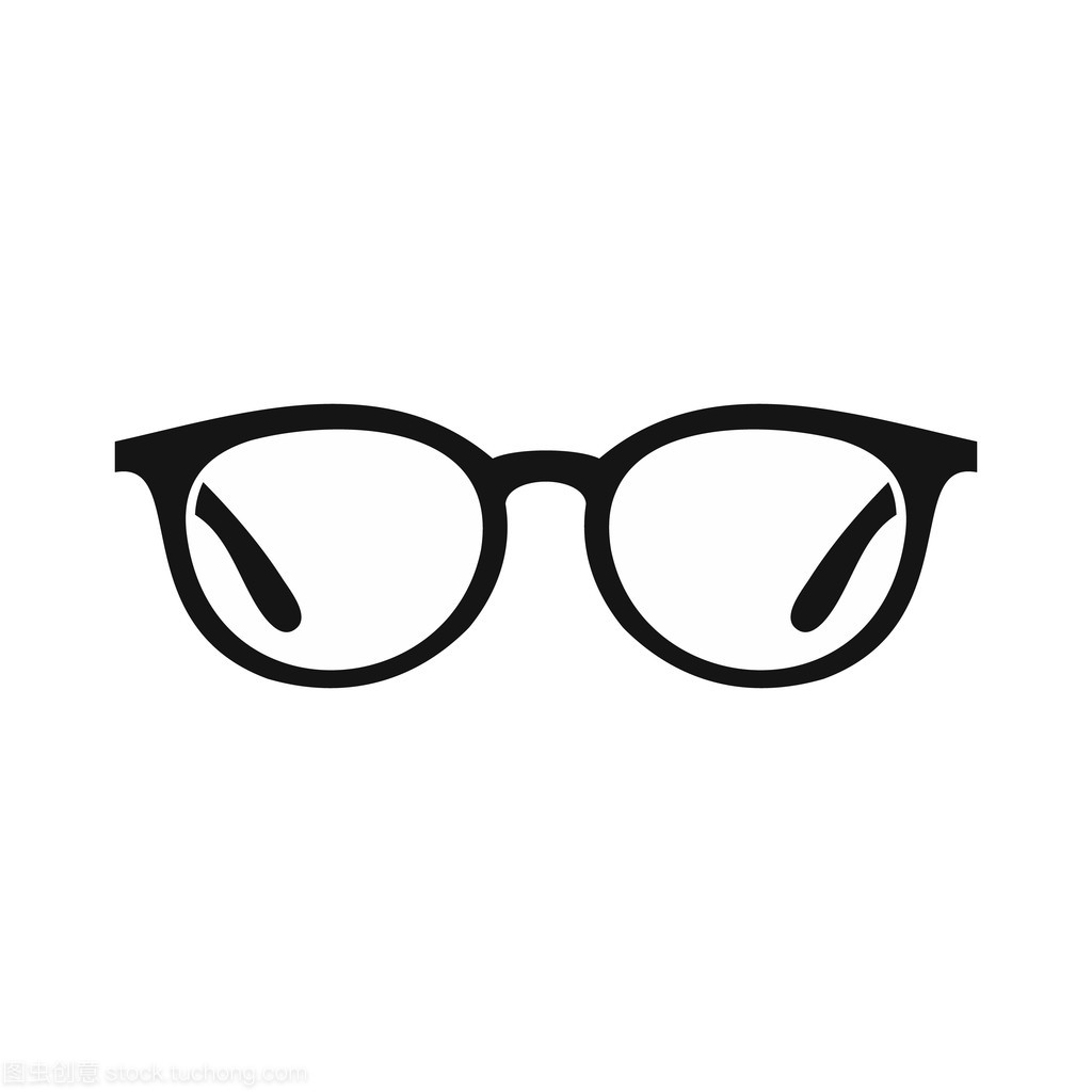 簡約風格的眼鏡圖標設(shè)計